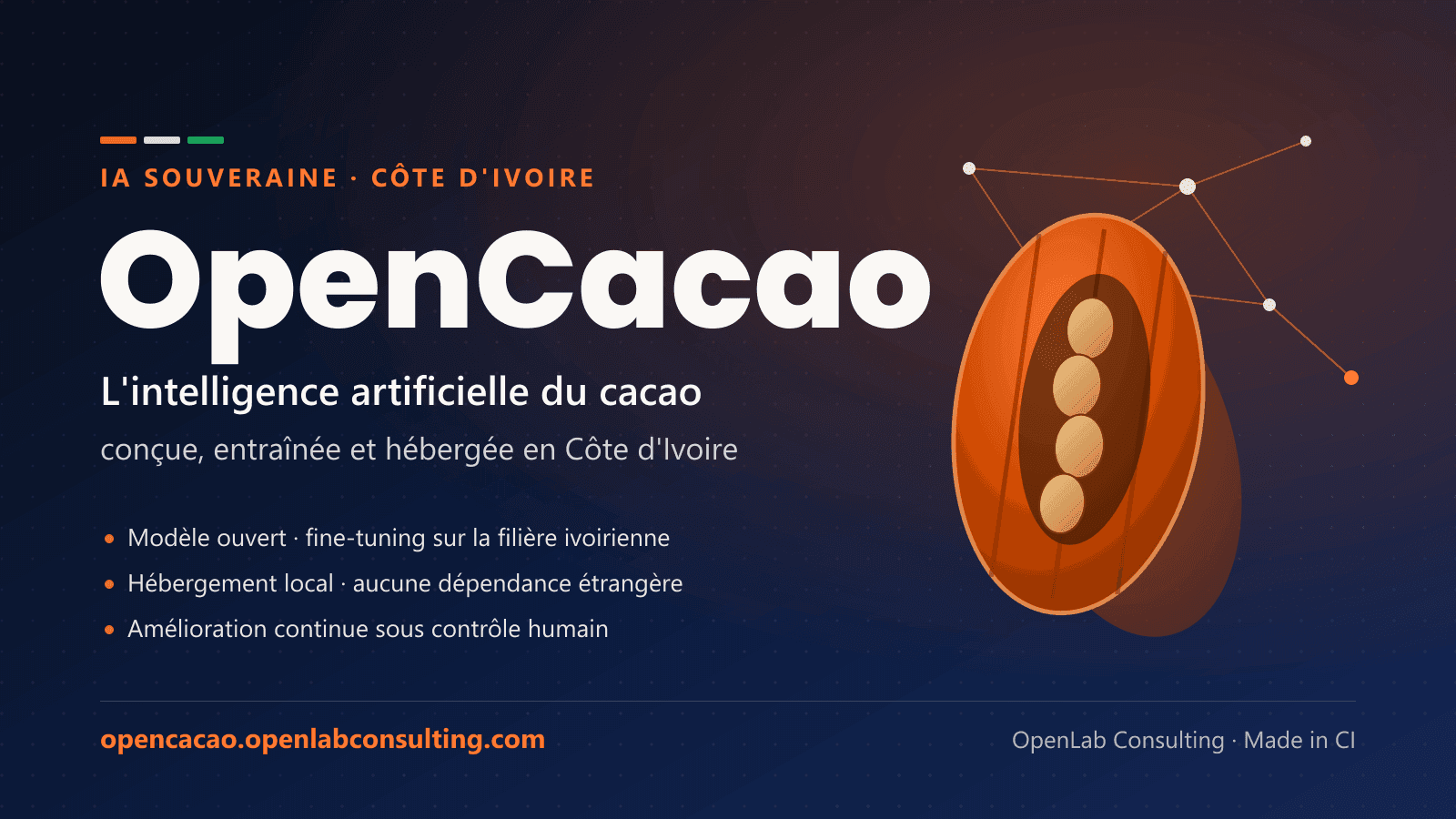 OpenCacao — l'IA souveraine du cacao conçue et hébergée en Côte d'Ivoire